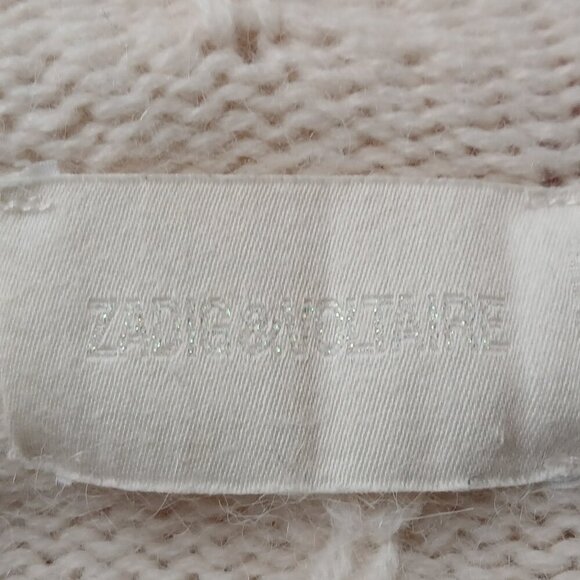 Zadig & Voltaire Daphnee Alpaca Lambswool Blend Open Cardigan Sweater Size S - Picture 7 of 8